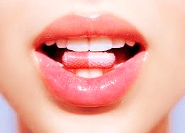pills in mouth