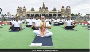 Prime Minister Modi leads International Yoga Day festivities in 2022
